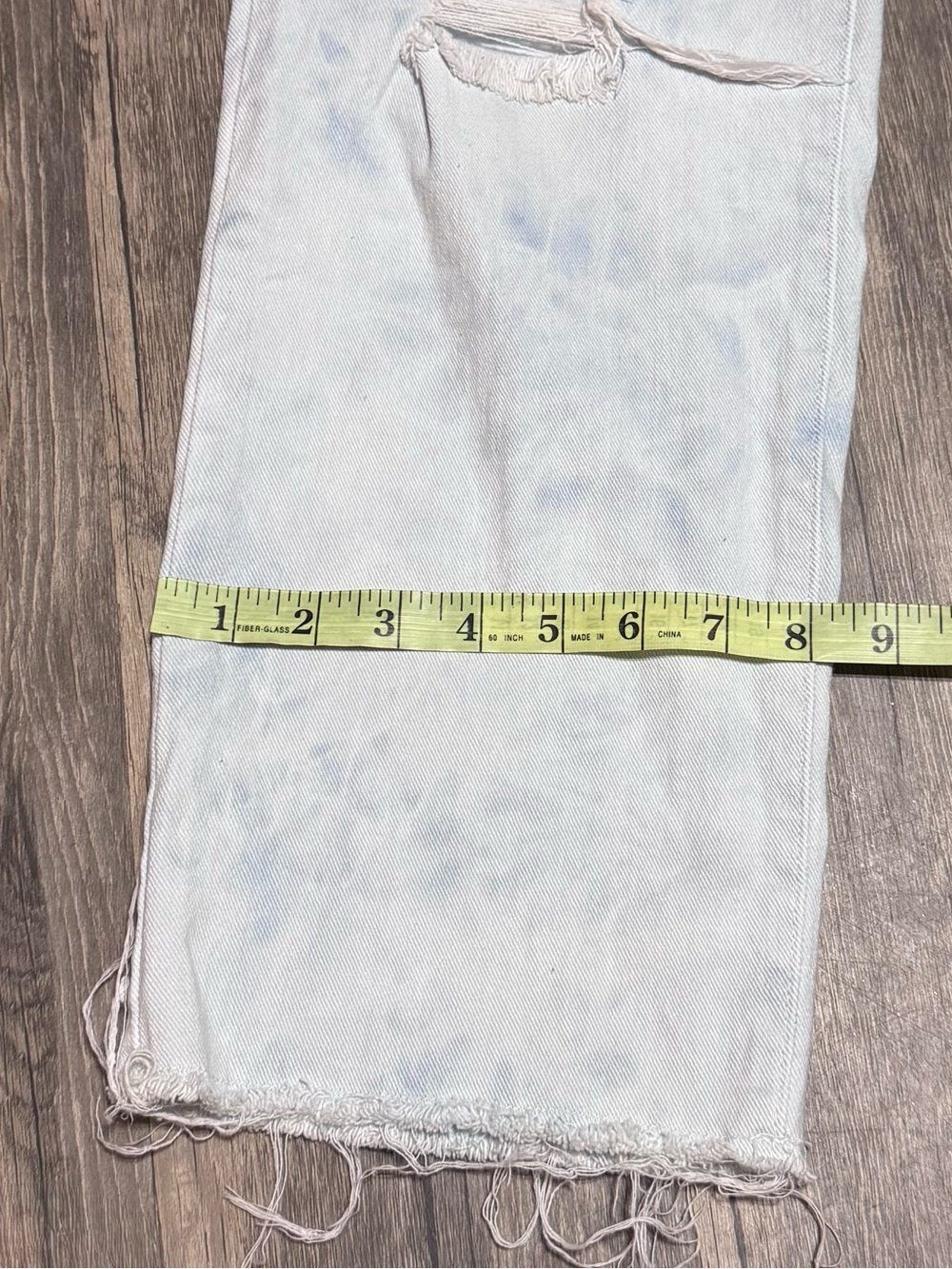 Crown & Ivy High-Rise Vintage Straight Destructed Jeans Women 20W - Picture 16 of 16